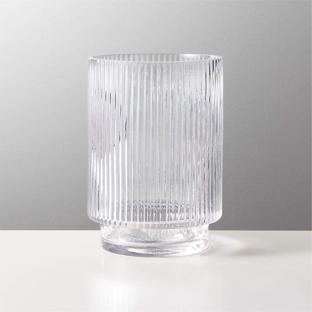 Dina Fluted Glass Vase CB2